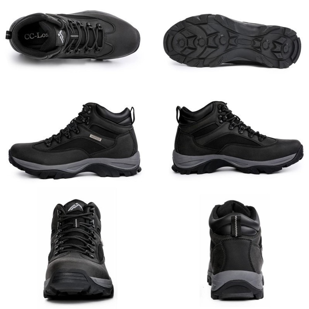 CC-Los Mens Waterproof Hiking Boots Outdoor Relaxed Fit Lightweight Black 14 - Picture 7 of 15